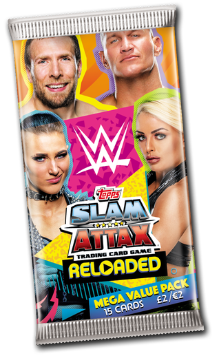 WWE Slam Attax Reloaded 2020 - Mega Packet - 15 Cards