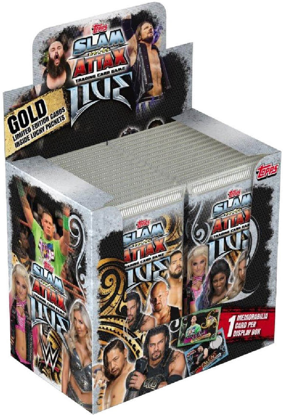 WWE Slam Attax Live - Booster Box Pack - 36 packets - 324 cards Wrestlrs WWE Slam Attax Live - Booster Box Pack - 36 packets - 324 cards Wrestlrs