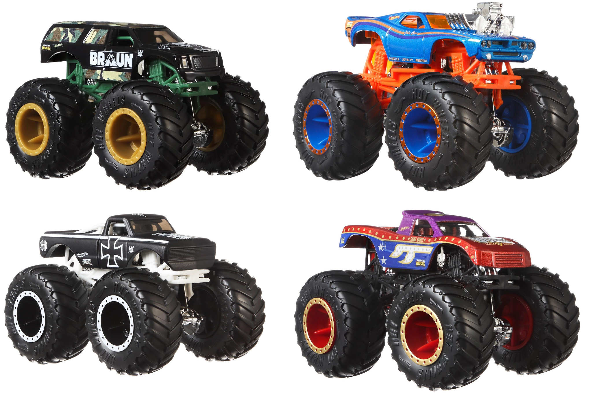 Toy Wwe Monster Trucks Hot Wheels X Monster Truck Set WWE Hot